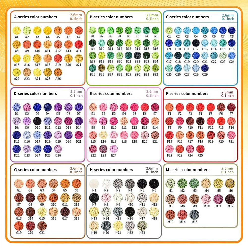 OOPS 144 Colors 2.6mm Fuse Beads Kit - Creative DIY Art & Craft Beads for Kids, Adults, Perler Beads for Unique Handmade Projects